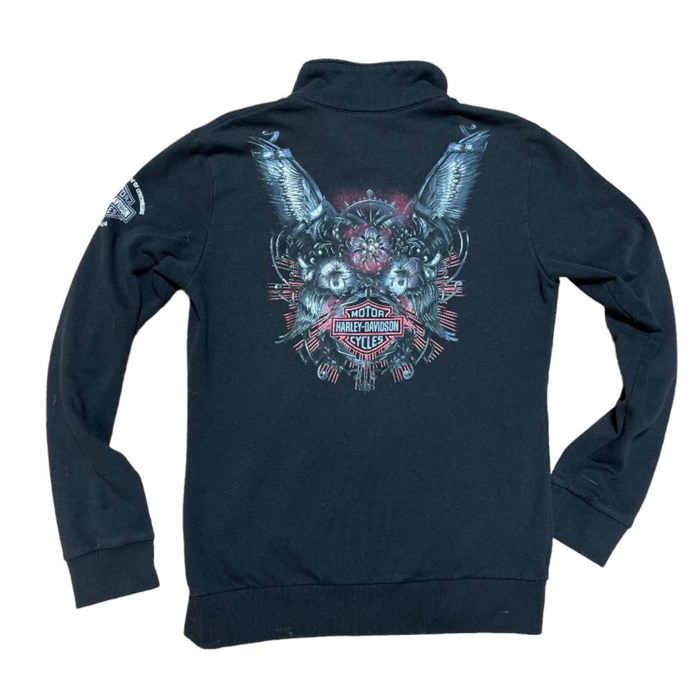 Harley-Davidson Motorcycles of Lynchburg Virginia Black Zip Up Sweatshirt